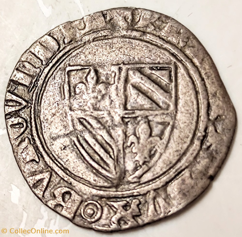 Philippe le Hardi 1363-1404 petit blanc à l écusson monnaies europe medievale france feodales philippe le hardi 1363 1404 petit blanc a l ecusson