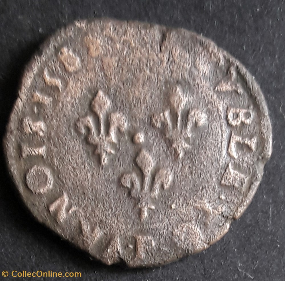 monnaies europe medievale a france henri iii double tournois 1588