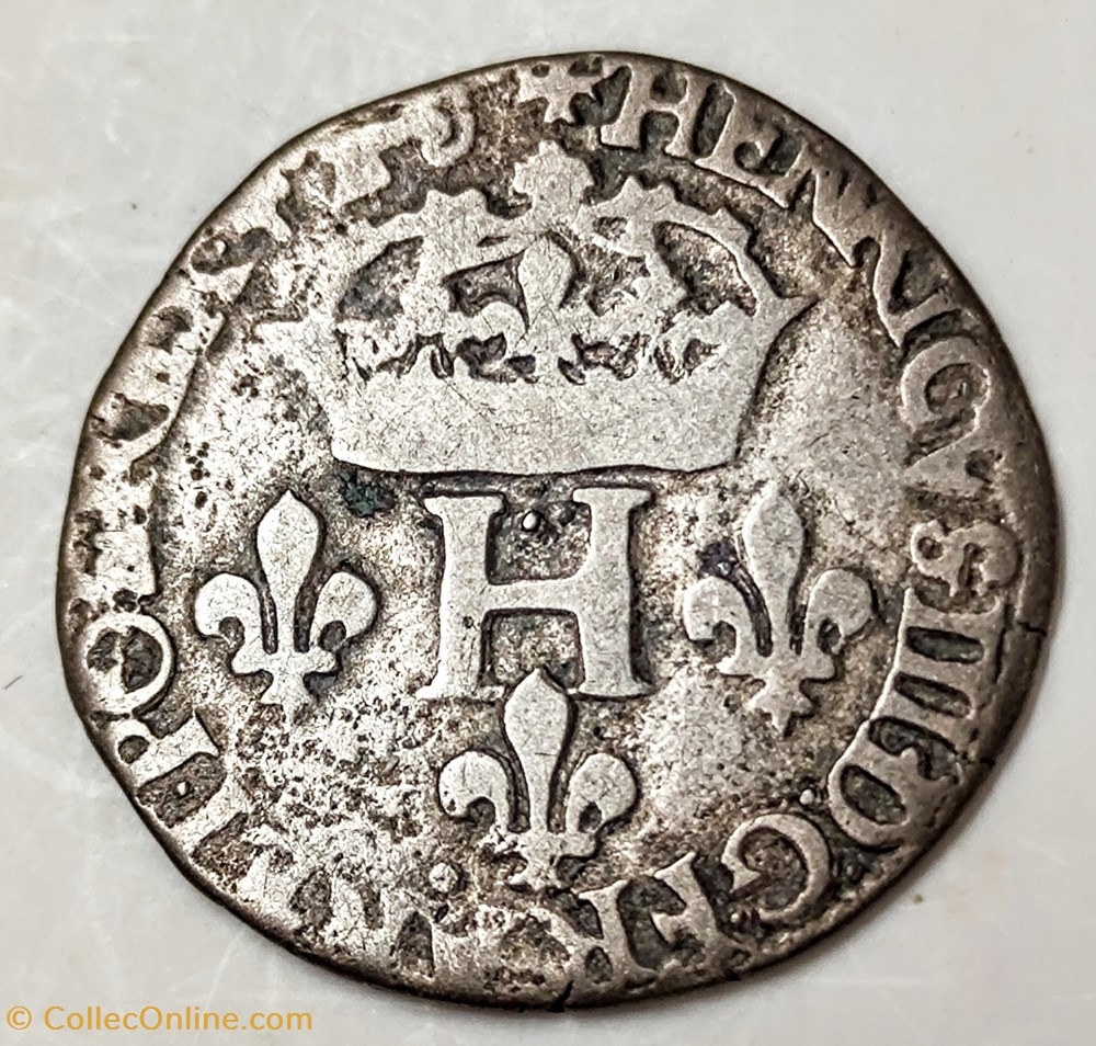 monnaies europe medievale france royales henri iii double sol parisis 2 eme type 1585