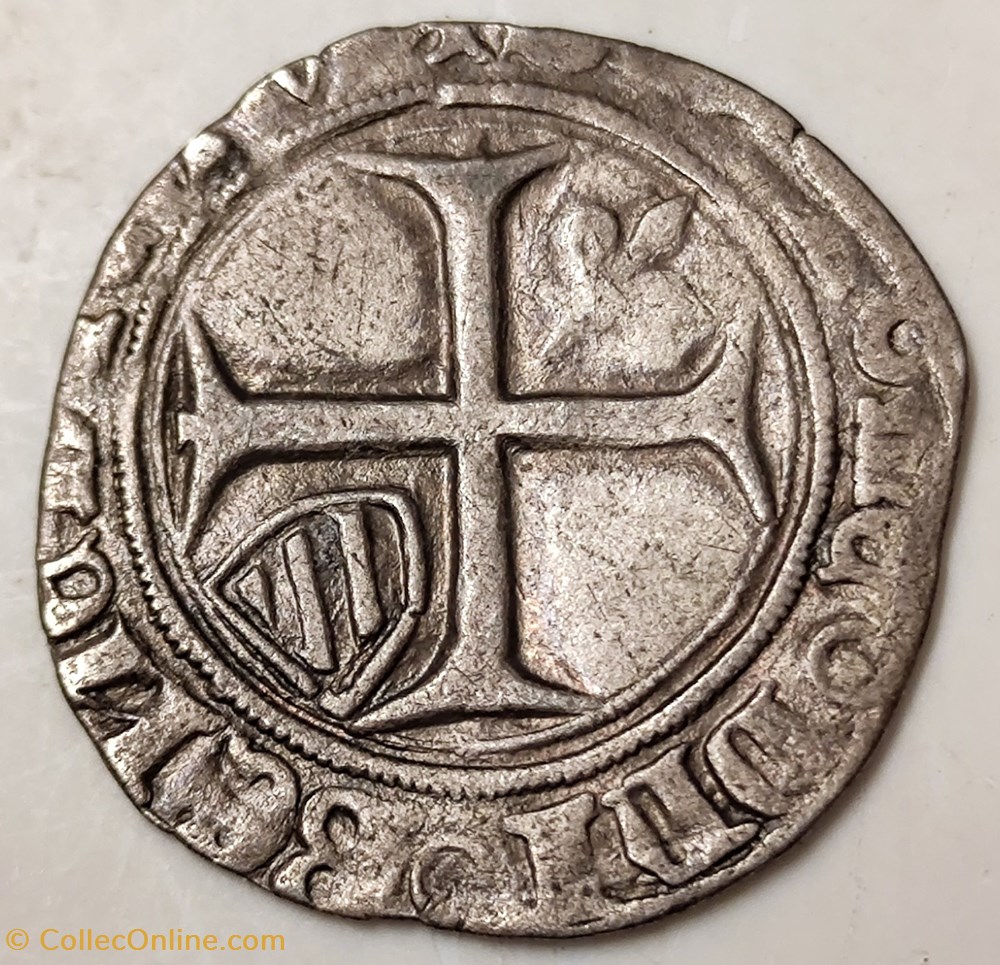 Philippe le Hardi 1363-1404 petit blanc à l écusson monnaies europe medievale france feodales philippe le hardi 1363 1404 petit blanc a l ecusson