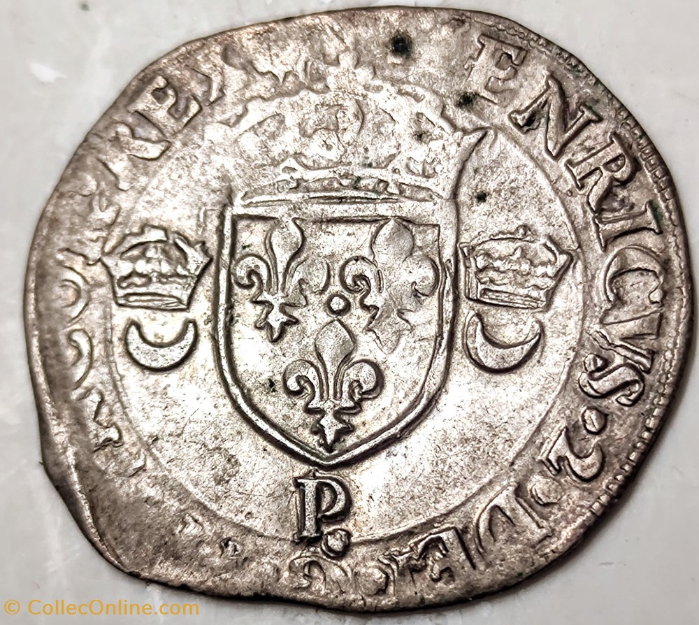 monnaies europe medievale france royales henri ii douzain aux croissants 1550