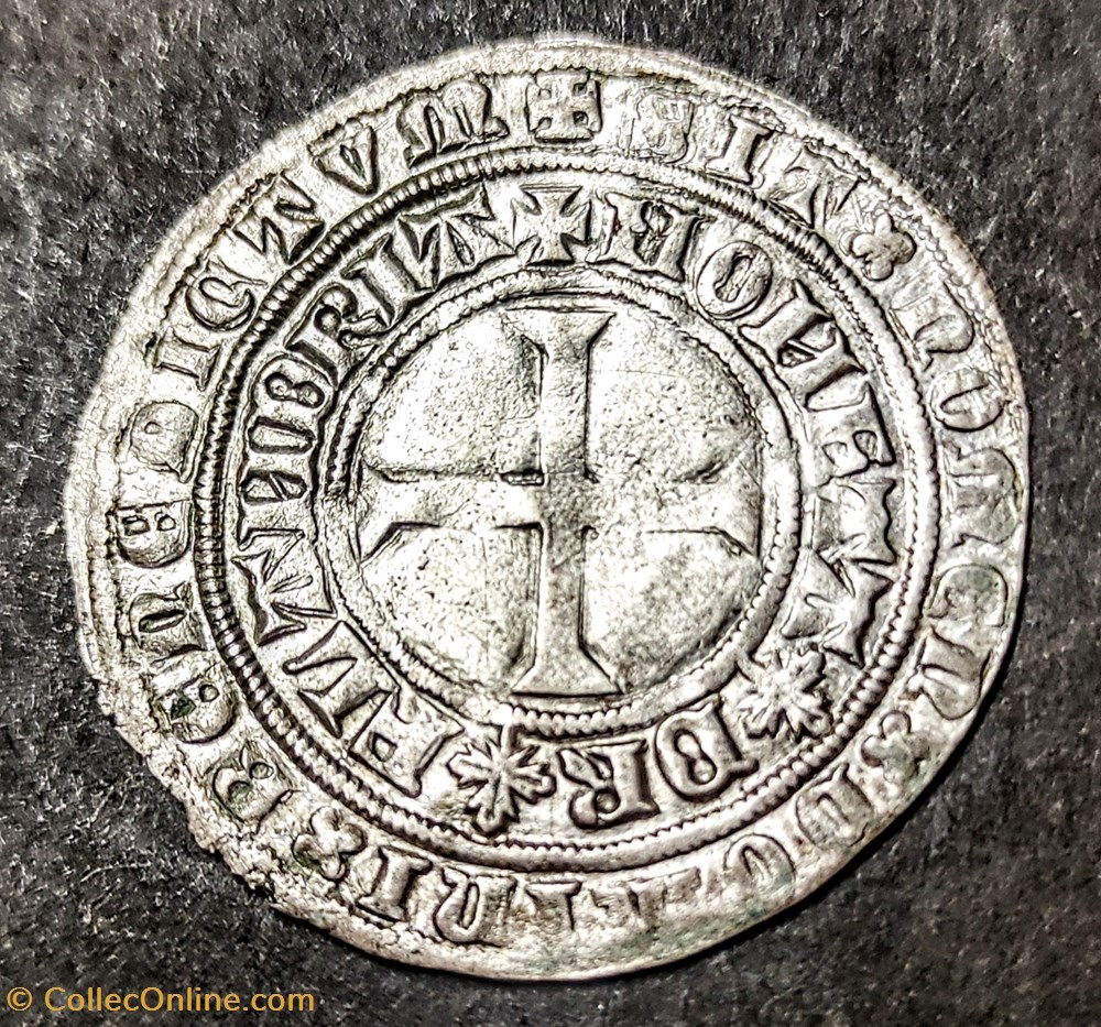 PHILIPPE LE HARDI COMTE DE FLANDRE double gros "leliaert" . monnaies europe medievale pays bas bourguignons philippe le hardi comte de flandre double gros leliaert