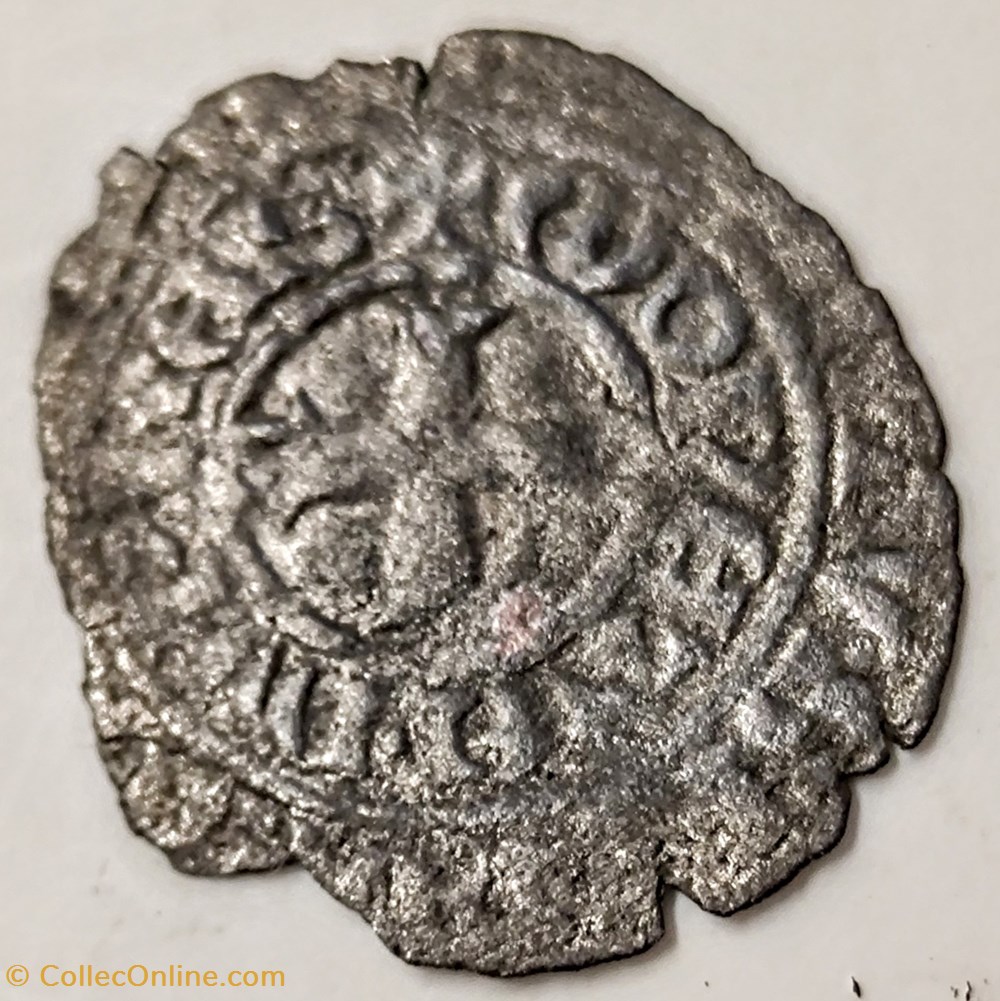 EUDES IV 1315- 16349 Maille noire Double au petit écu monnaies europe medievale france feodales eudes iv 1315 16349 maille noire double au petit ecu