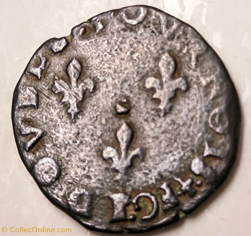 monnaies europe medievale a france henri iii double tournois 1579