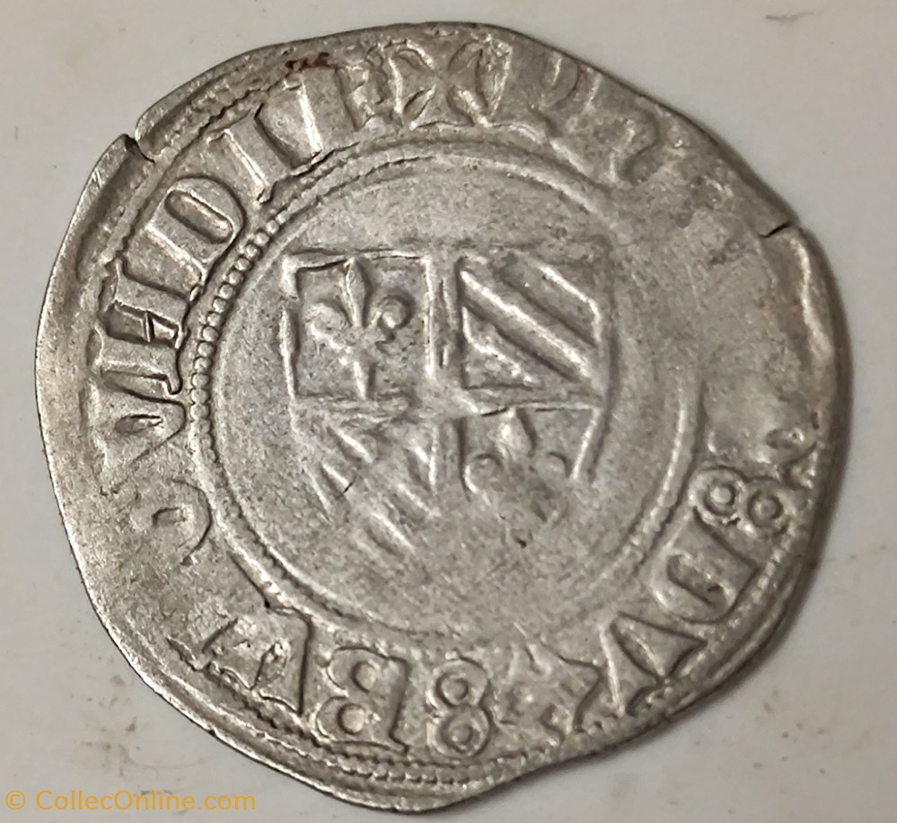PHILIPPE LE HARDI 1363-1404 grand Blanc monnaies europe medievale france feodales philippe le hardi 1363 1404 grand blanc