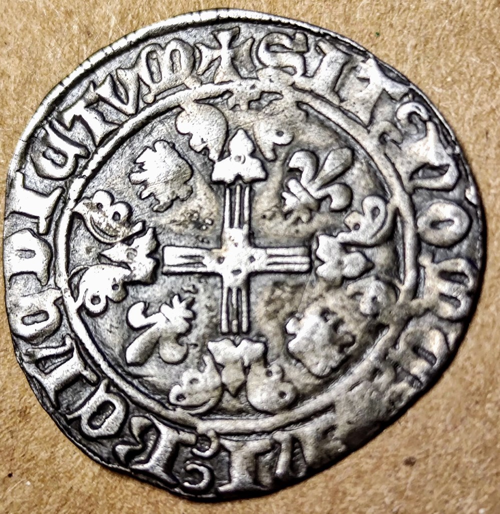 PHILIPPE le BON 1419-1467, Blanc à l'écu aux sept quartiers. monnaies europe medievale france feodales philippe le bon 1419 1467 blanc a ecu aux sept quartiers