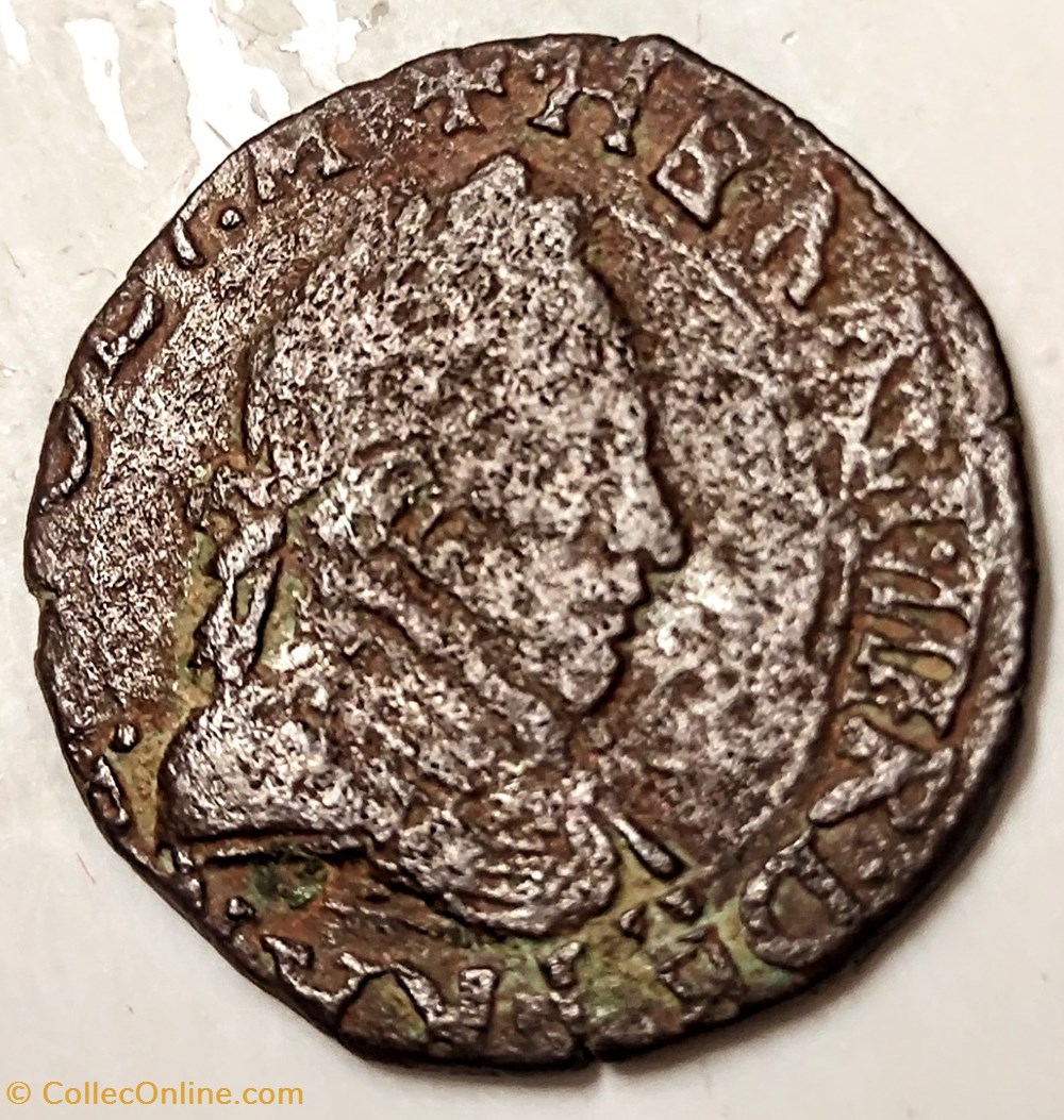 monnaies europe medievale a france henri iii double tournois 1588