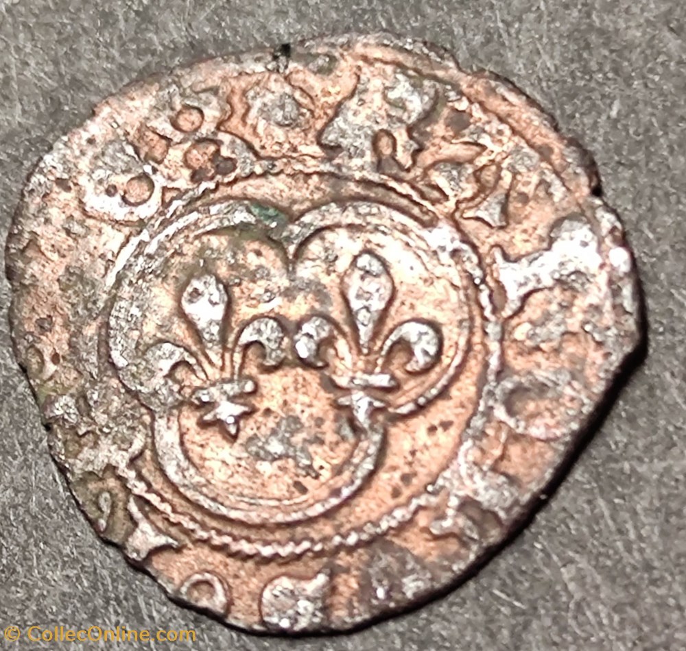 monnaies europe medievale france royales charles viii 1438 1498 denier tournois