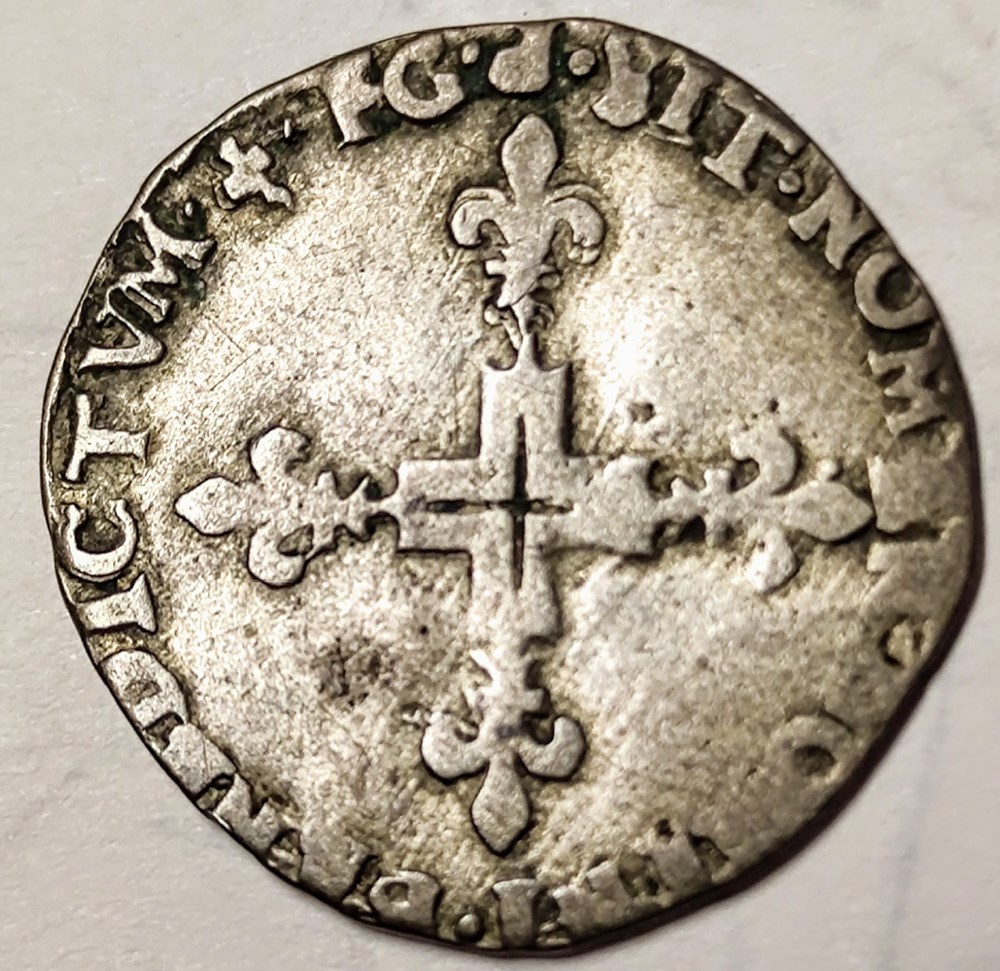 monnaies europe medievale france royales henri iii sol parisis 1578 p