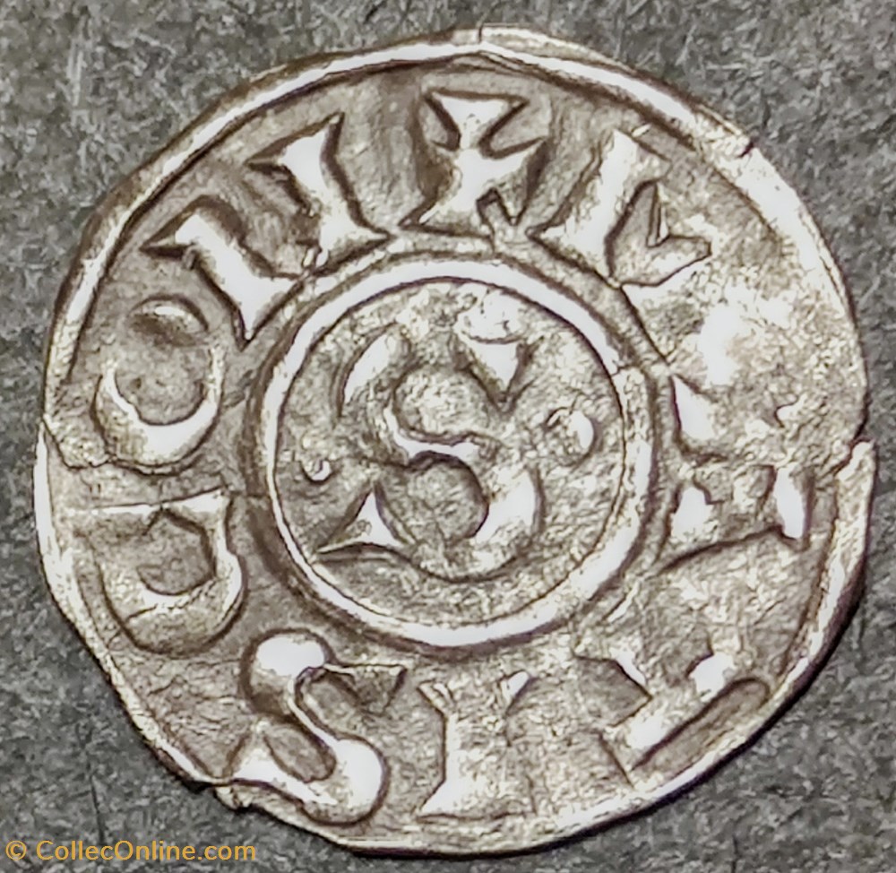 PHILIPPE 1er ( 1060-1108) Denier de Mâcon 2 ème type monnaies europe medievale france royales philippe 1er 1060 1108 denier de macon 2 eme type