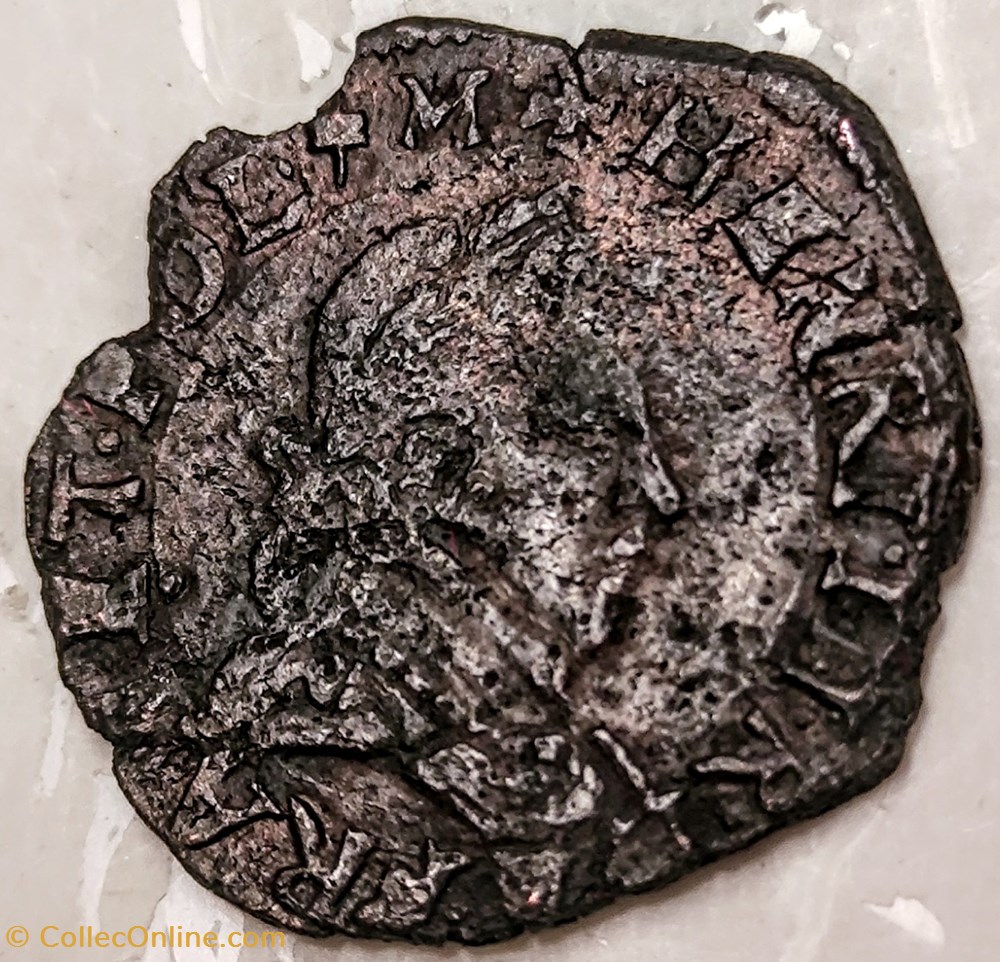 monnaies europe medievale a france henri iii double tournois 1588