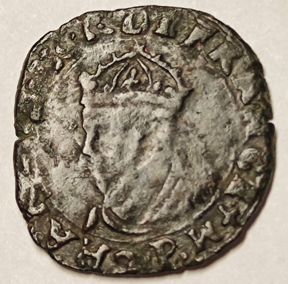monnaies europe medievale france royales charles x double tournois 1590 p