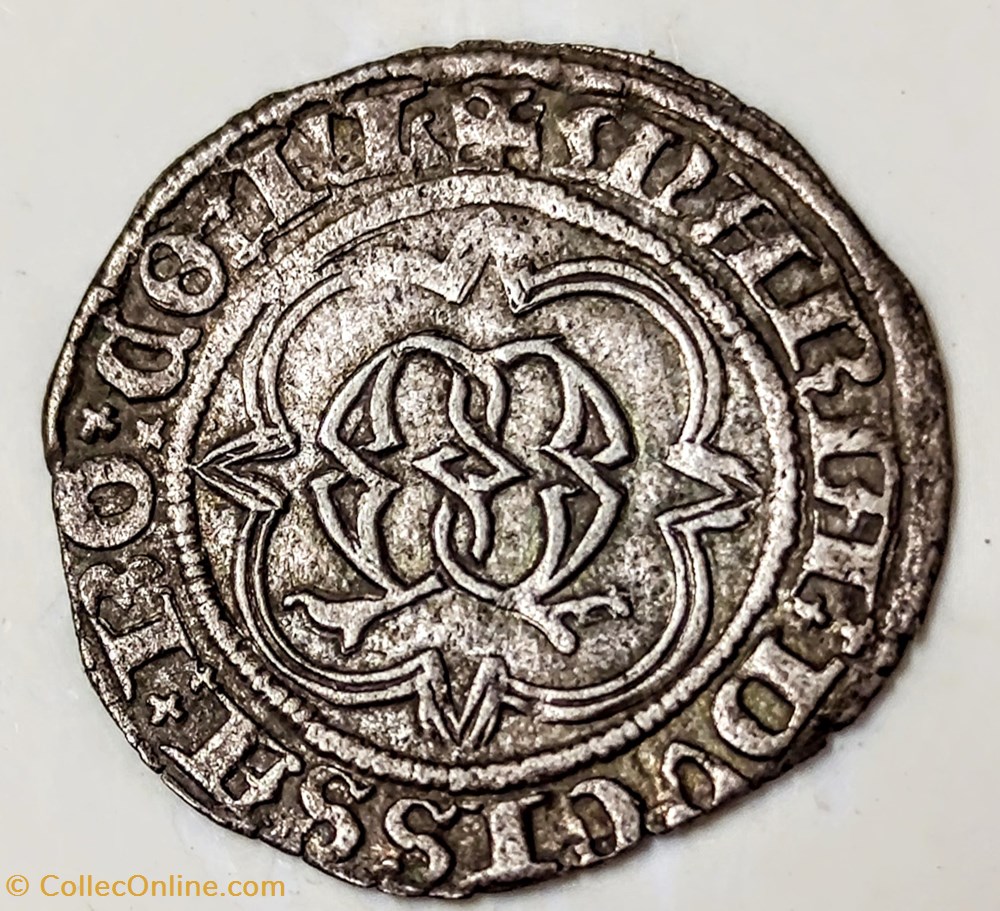 monnaies europe medievale pays bas bourguignons marie de bourgogne gros au m gothique 1478