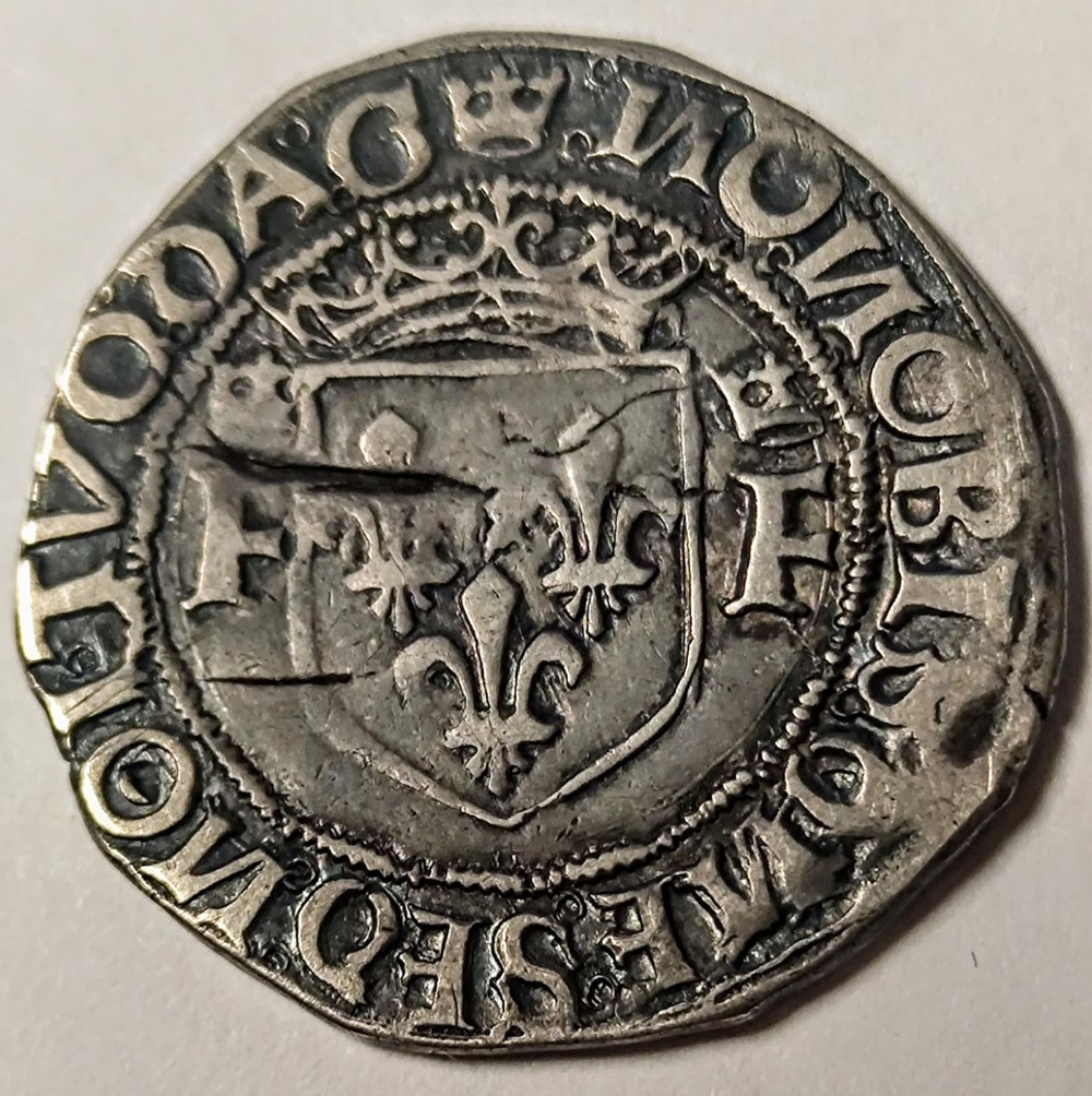 FRANCOIS 1er Demi teston 13 ème type Dijon monnaies europe medievale france royales francois 1er demi teston 13 eme type dijon