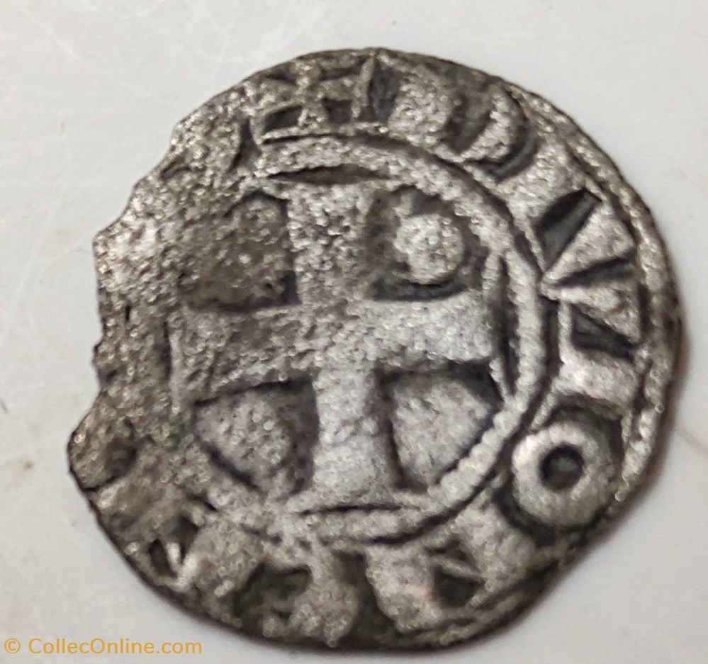 Fin HUGUES III début HUGUES IV denier monnaies europe medievale a france feodales fin hugues iii debut hugues iv denier