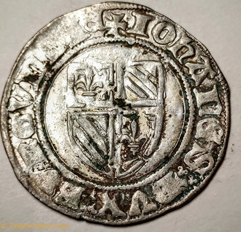 monnaies europe medievale france feodales jean sans peur 1404 1419 grand blanc mm