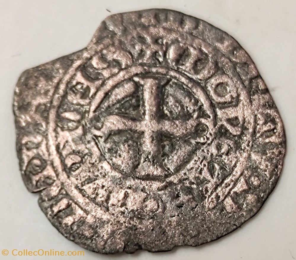 EUDES IV 1315-1349 Maille noire Double au petit écu monnaies europe medievale france feodales eudes iv 1315 1349 maille noire double au petit ecu