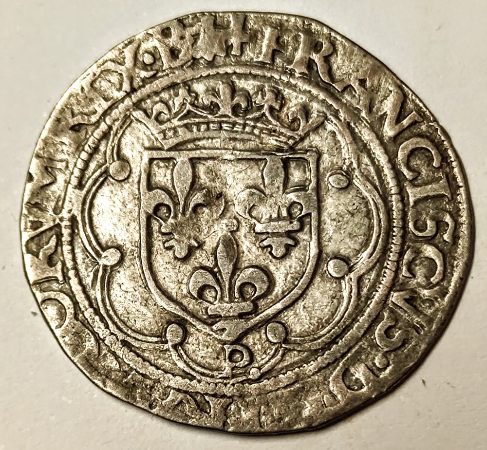 monnaies europe medievale france royales francois ier 1515 1547 douzain a la croisette
