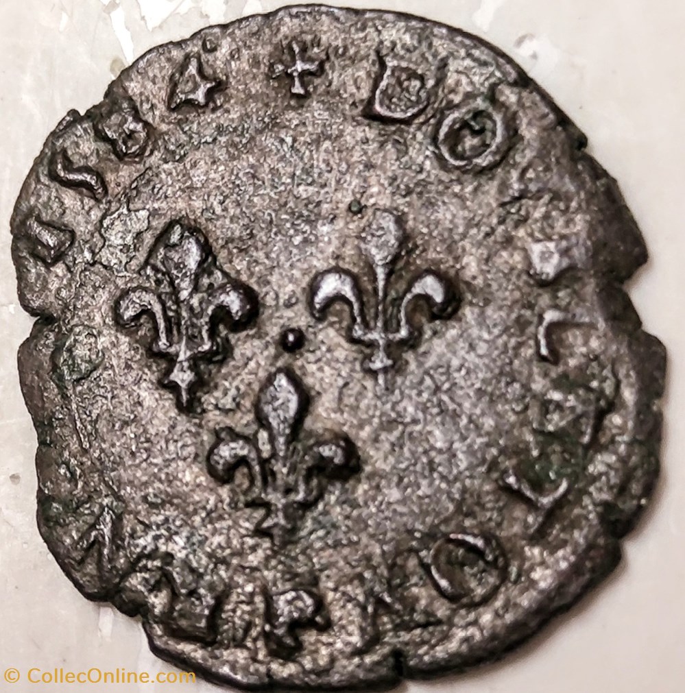 monnaies europe medievale a france henri iii double tournois 1584