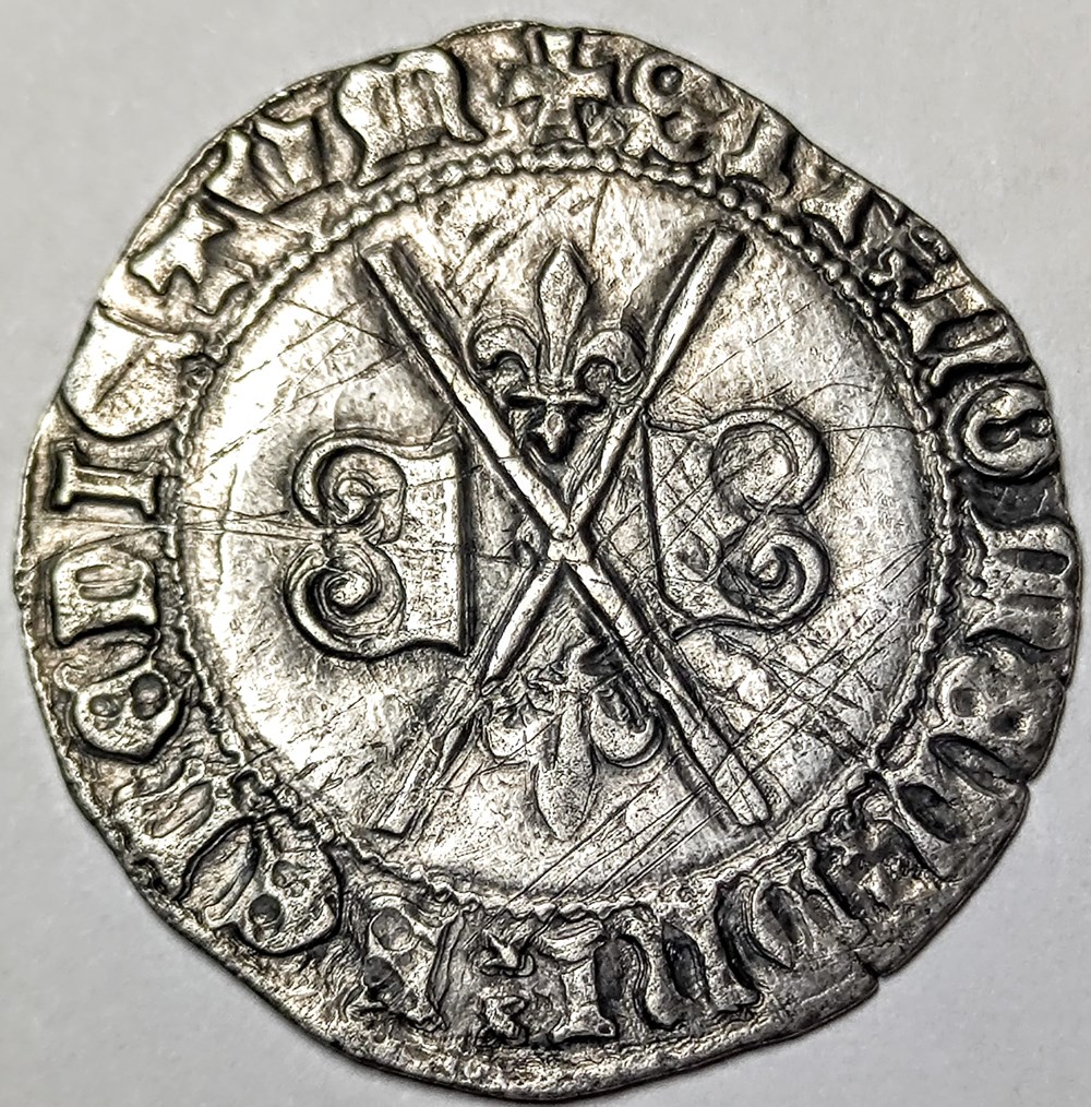 monnaies europe medievale france feodales charles le temeraire gros a la croix de saint andre