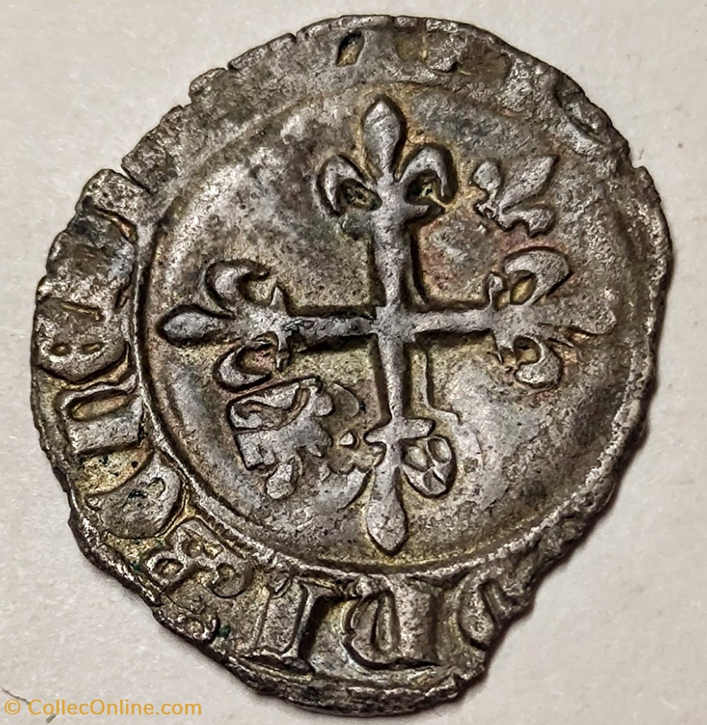 monnaies europe medievale france feodales jean sans peur 1404 1419 gros ou florette