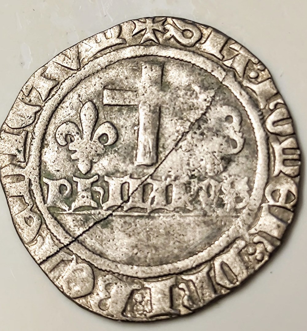 PHILIPPE le BON 1419-1467 , blanc aux deux écus Chaussin monnaies europe medievale france feodales philippe le bon 1419 1467 blanc aux deux ecus chaussin