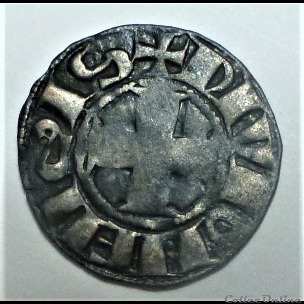 HUGUES III 1162-1192 denier monnaies europe medievale a france feodales hugues iii 1162 1192 denier