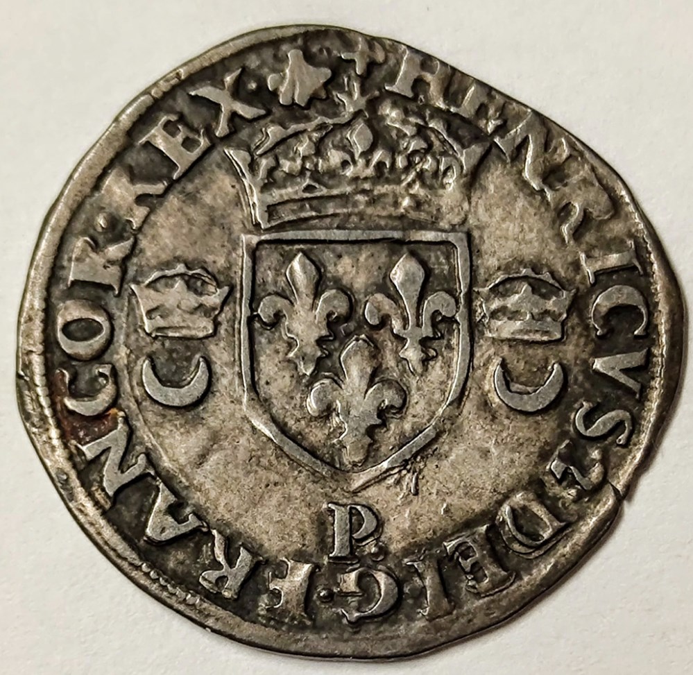 monnaies europe medievale france royales henri ii douzain aux croissants 1556