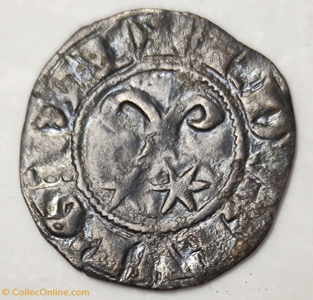 ROBERT II 1272-1305 denier monnaies europe medievale a france feodales robert ii 1272 1305 denier