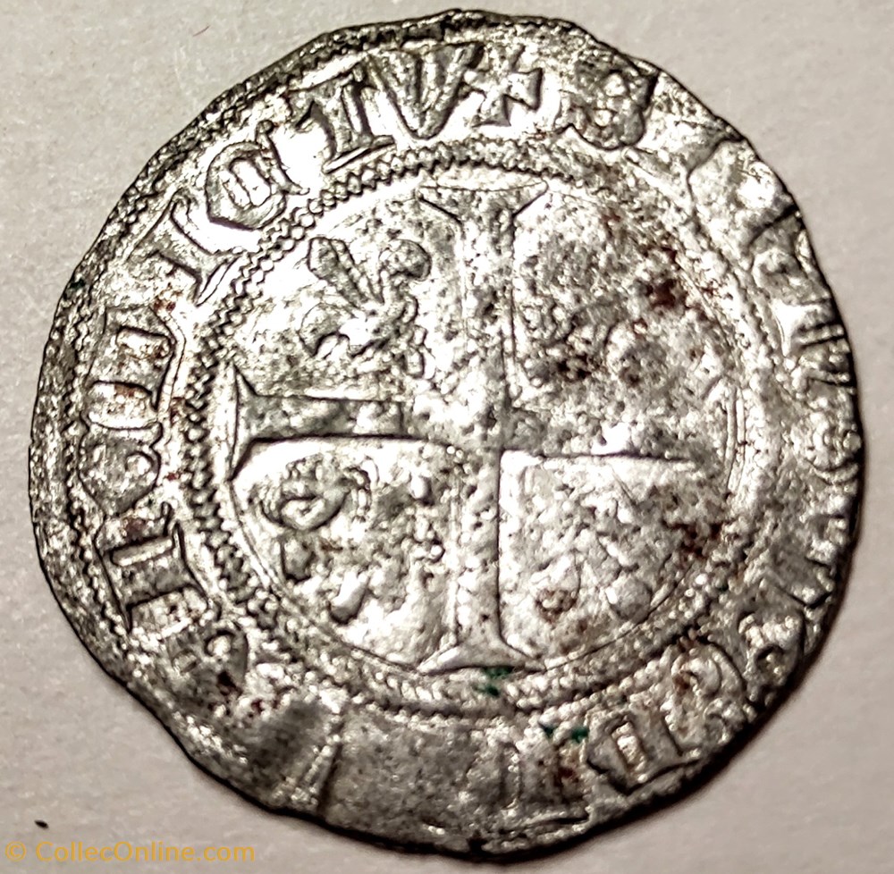 monnaies europe medievale france feodales jean sans peur 1404 1419 grand blanc