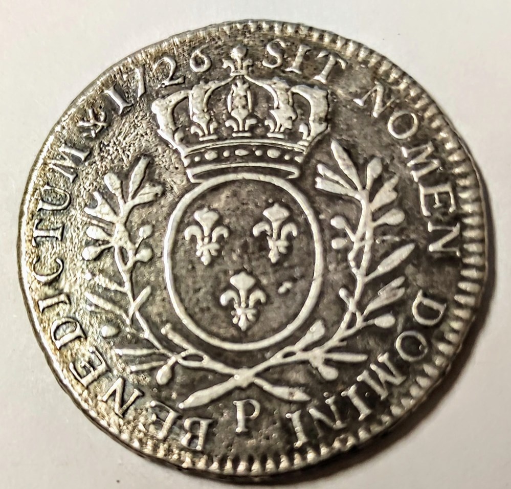 monnaies europe medievale france louis xv 1 2 ecu aux lauriers 1726