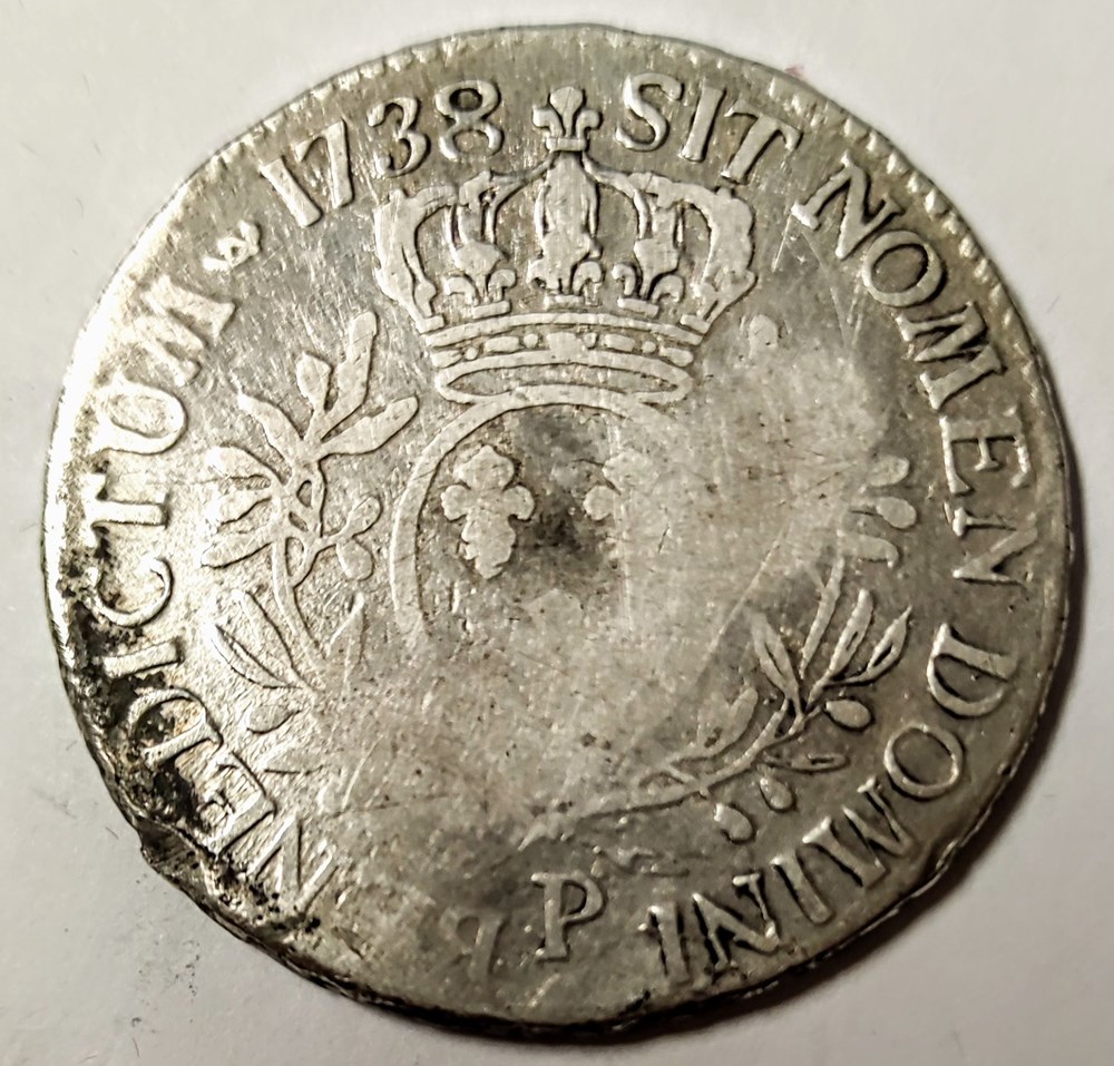 monnaies europe medievale france louis xv ecu aux lauriers 1738 p
