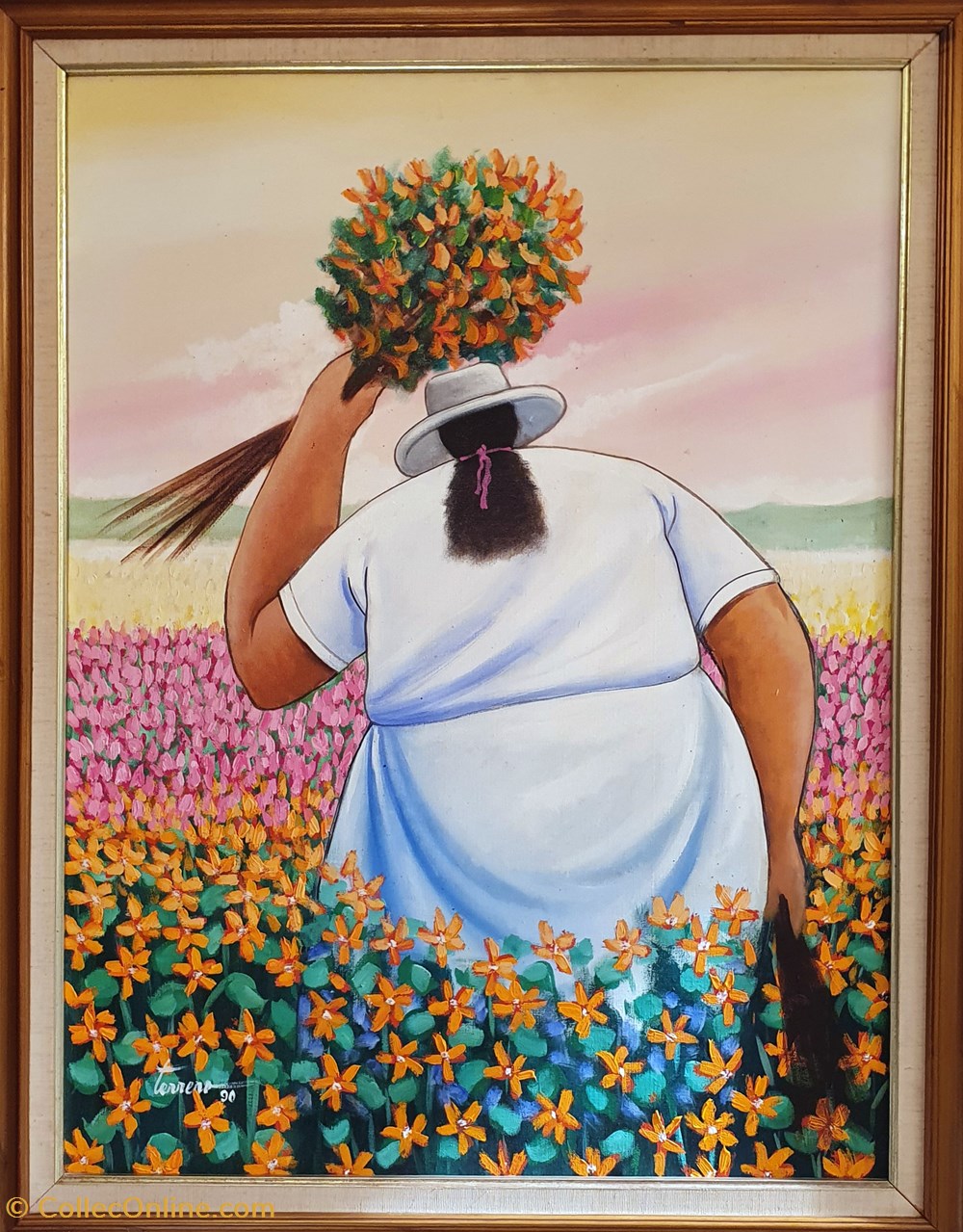 Recolectora de Flores - Art & Antiquities - Paintings & Drawings