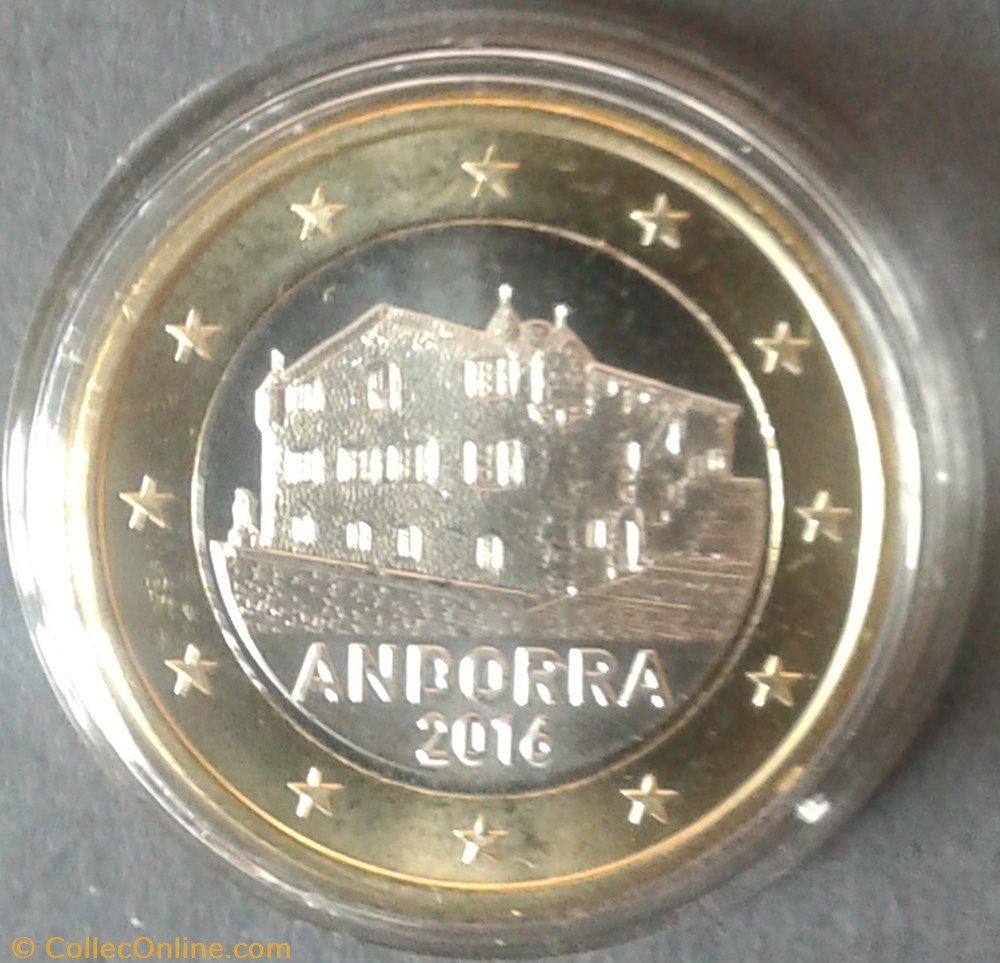 1€_2016 - Coins - Euros - Andorra - Face value 1 euro - Grade BU