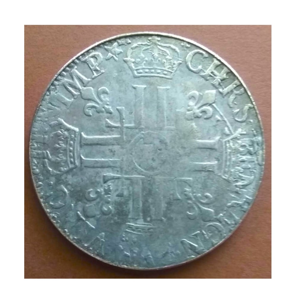 monnaies europe medievale france royales louis xvi ecu aux huit l 1er type 1690 reforme