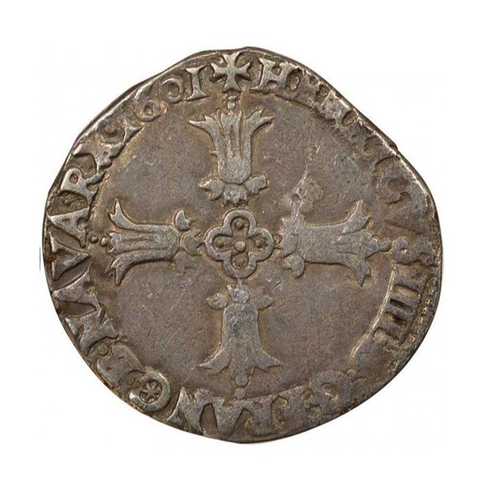 Henri IV 1/4 ecu 1601 monnaies europe medievale a france royales henri iv 1 4 ecu 1601