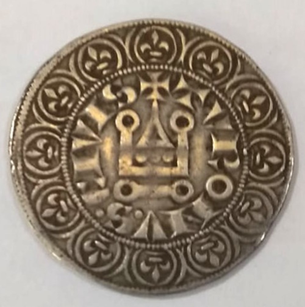 coins european medieval france royal gros tournois louis ix 1245 50 1270