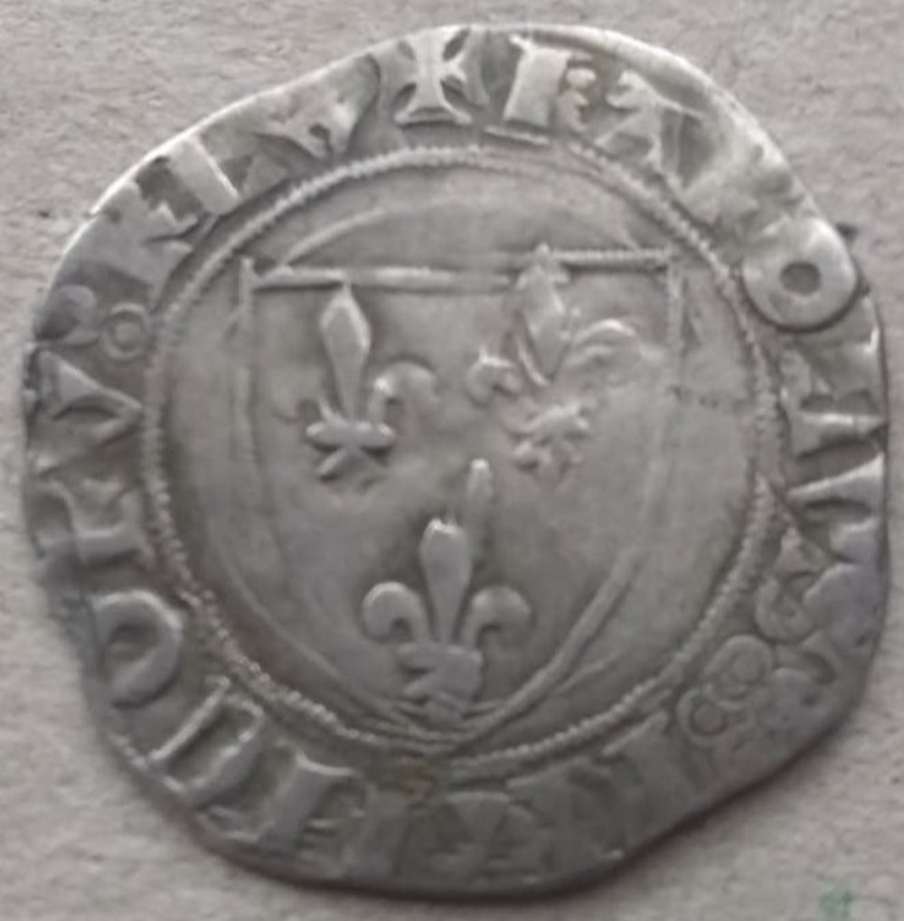 Charles VI blanc guenar (Dijon) monnaies europe medievale france royales charles vi blanc guenar dijon