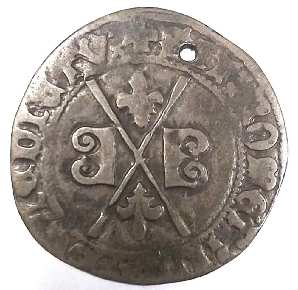 Gros, Charles Duc de Bourgogne (1467 - 1477) coins european medieval to france feudal gros charles duc de bourgogne 1467 1477
