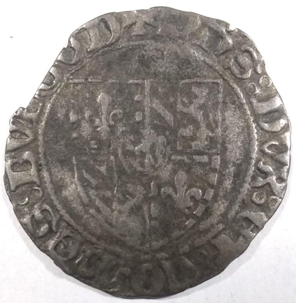Blanc, Philippe III duc de Bourgogne (1419 - 1477) coins european medieval to france feudal blanc philippe iii duc de bourgogne 1419 1477
