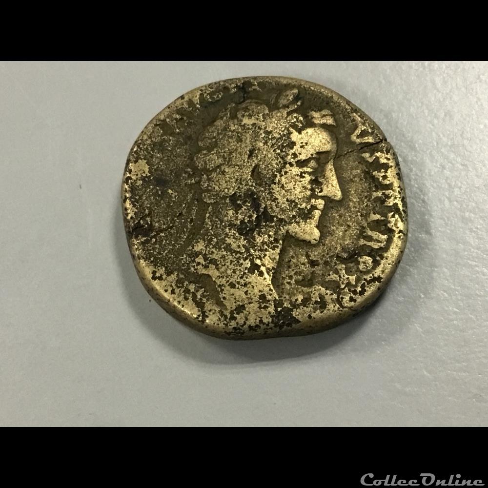 Sesterce Antonin Le Pieux monnaie antique romaine sesterce antonin le pieux