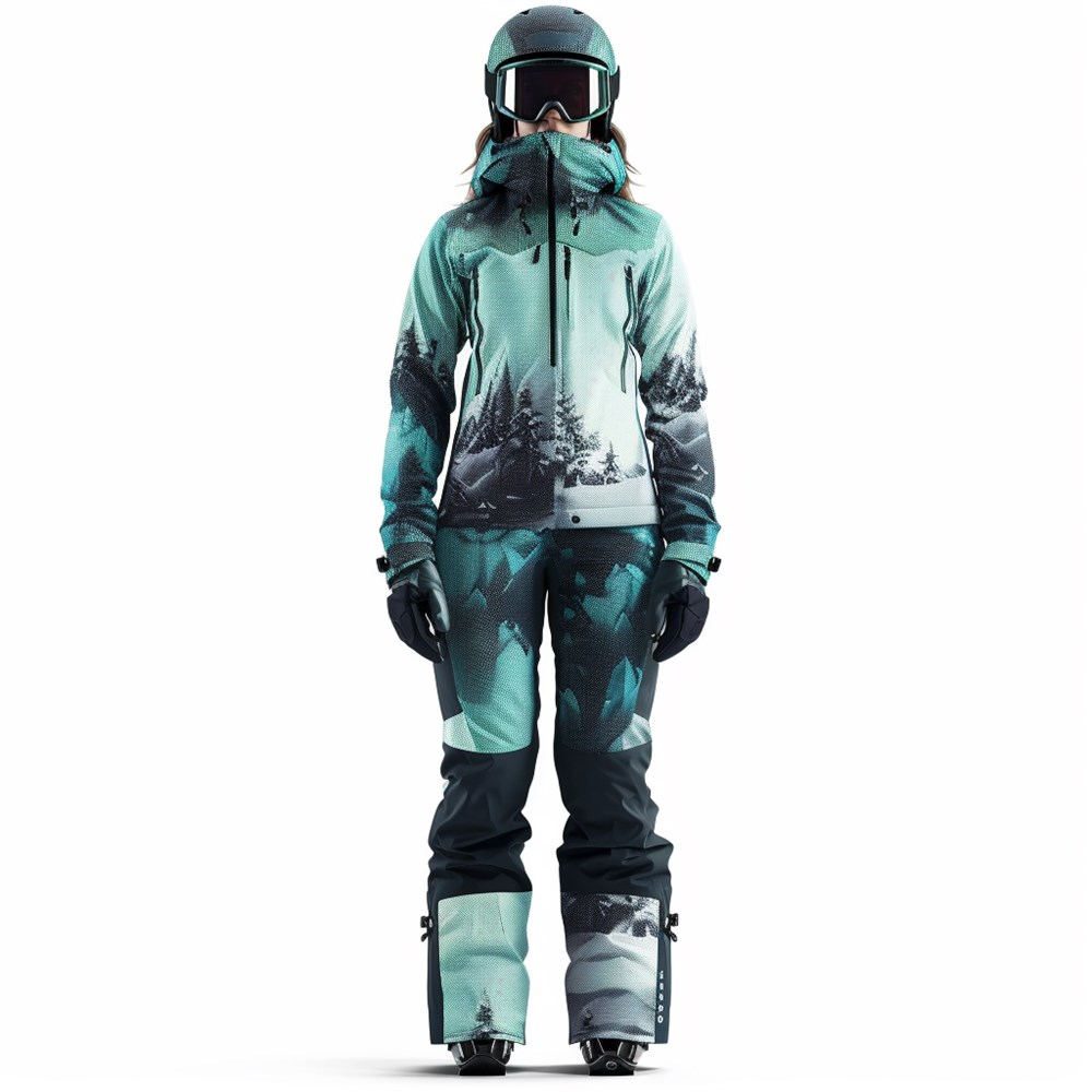 metagellanmidjourney 31492 premium ski attire for woman