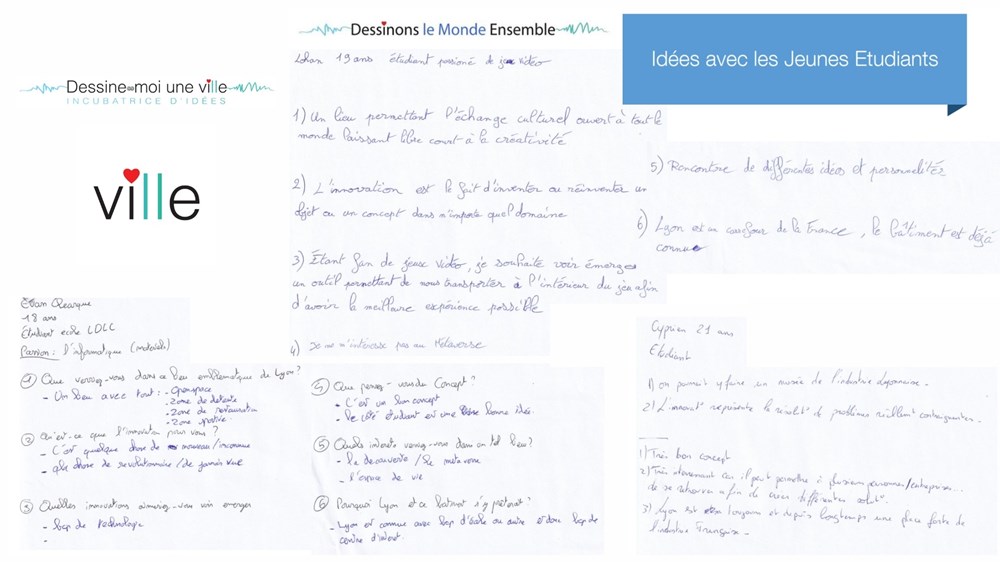 idees avec les jeunes etudiants