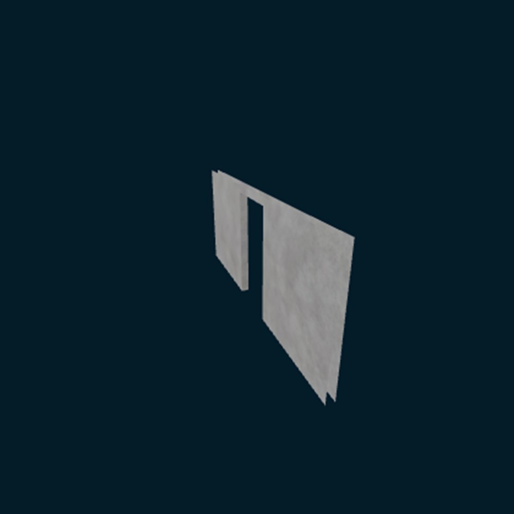 wall to hide curtains