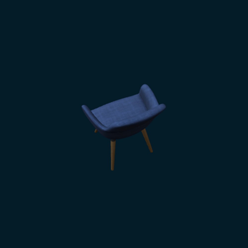 Fauteuil MIDGARD bleu foncé fauteuil midgard bleu fonce