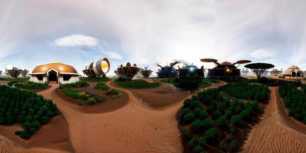 magnific futuristicvillage