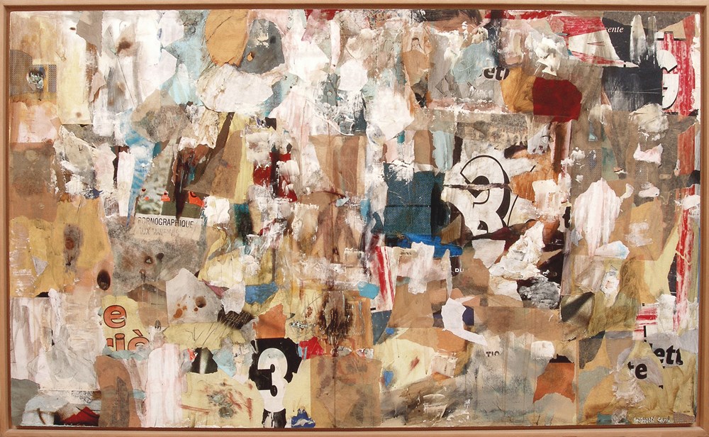 lord anthony cahn collages sur bois 1999 110x165 cm