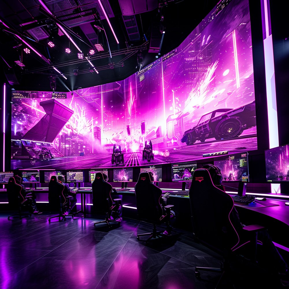 metagellanmidjourney 31492 esport gaming players purple and pin 5b1fb466 ce74 4ca0 975f dad3be988c69