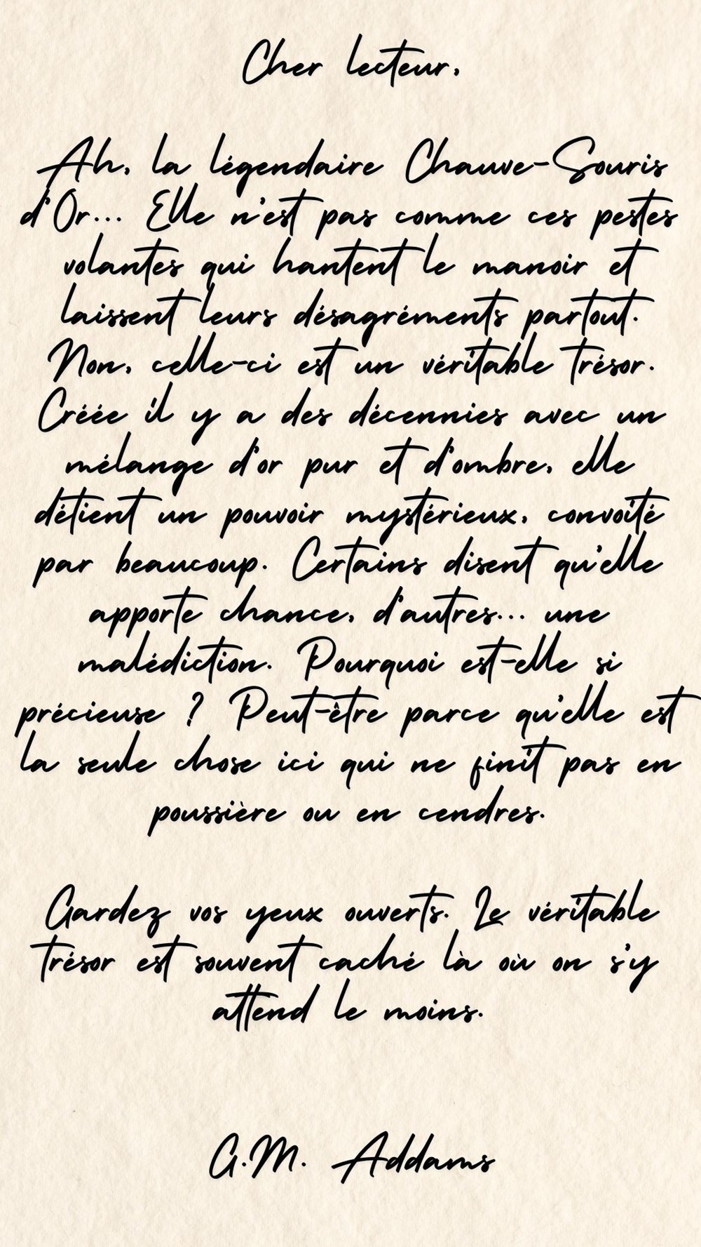 lettre manuscrite