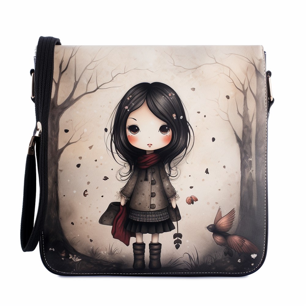 metagellanmidjourney 31492 shoulder bag with a cute girl on the 1b3114ae cb09 46d3 b1fc d674fdf7de83